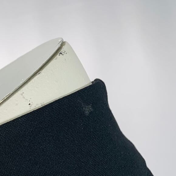 BRIONI Size L Black Mercerized Cotton Ruffled Open Back Cocktail Dress - Picture 9 of 9